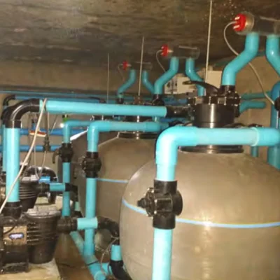 Deck level Pool plant room overview